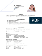 Allysa Amparo Resume July 2021