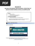 Bped Module in Music in K 12 Curr.