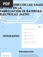 Limitaciones en Las Sales de Litio en La Fabricación de Baterías Eléctricas (Astm)