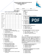 Evaluacion Castellano El Sustantivo y Sus Clases