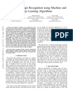 Handwritten Digit Recognition Using Machine and Deep Learning Algorithms