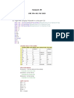 A) Algorithm Using by Polymath To Solve Part (A) : Homework #9 CHE 354-001 Fall 2020 1