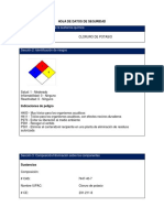 Hoja de Datos de Seguridad KCL