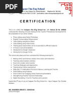 Certification For Deped