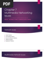 Multimedia Networking Issues: Mms2401 - Multimedia Systems & Communications (3 Credits)