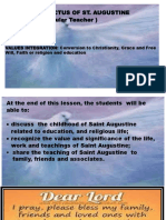 Topic. Conspectus of St. Augustine (Childhood - Secular Teacher)