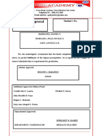 Research Approval Form: Student's No