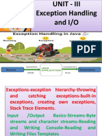 Oop Unit 3 - Exception Handling & Io Streams