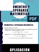 Momentos y Esperanza Matematica