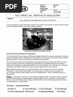 Technical Service Bulletin: Fuel Mileage Information and Economy