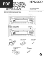 Kenwood - kdc-3021 - Kdc-306a - Kdc-2092rya Car Cd-Reciever Service Manual