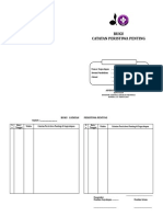 Buku Catatan Peristiwa Penting