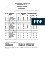 Applications in Prescribed Forms Are Invited From Indian Nationals Separately For Each of The Following Posts