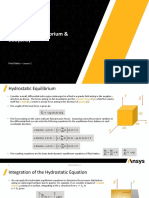 Fluid Statics Lesson2 Hydrostatic Equilibrium and Buoyancy Handout