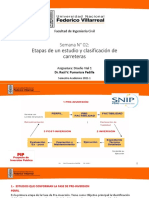 Semana 2 (Dia 2) Etapas de Un Estudio y Clasificacion de Carreteras