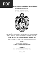 Ansiedad Definicion Operacional Estudio Chiclayo