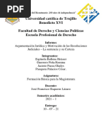 Tema 9 - Argumentacion Juridica y Motivacion de Las Resoluciones Judiciales - La Sentencia y Su Certeza