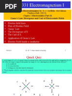 Chapter 2 - Part 2 - Gauss Law, Divergence and Curl of E - PHYS 331