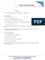 Powder Coating Procedure