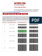 IDAutomation Free Code 39 Font Manual