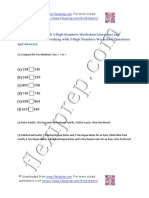 Grade 2 Working With 3-Digit Numbers Worksheet Questions and Answers Grade 2 Working With 3-Digit Numbers Worksheet Questions and Answers