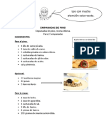 LENG - 2 Guía de Trabajo La Receta