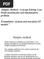 Simplex Method Concept