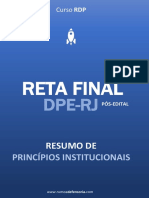 Resumo de Principios Institucionais Dperj