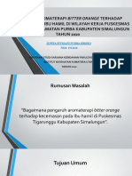 Pengaruh Aromaterapi Bitter Orange Terhadap Kecemasan Pada Ibu