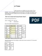 How Do We Make The Present Perfect Tense?