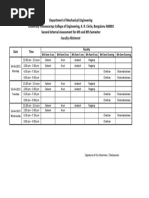 2nd I A 6th Sem & 8th Sem Faculty Allotment