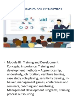 Module:3 Training and Development