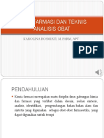 Kimia Farmasi Dan Teknik Analisis Obat Ok