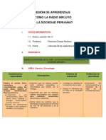 SESIÓN DE APRENDIZAJE N°112 Miercoles 22 de Septiembre