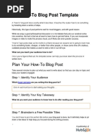 The How To Blog Post Template