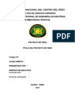 Esquema de Proyecto Pregrado