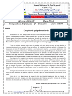 Examen Corrigé Français Al2as (2018-2) Trimestre 2 اللغة الفرنسية الثانية ثانوي اختبار الفصل الثاني