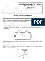 520561-Lista 1 (Conceitos Básicos de Eletricidade)