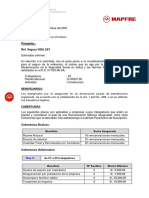 Cotizacion Vida Ley Mapfre Prodesarrollo Agosto