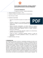 Proceso de Gestión de Formación Profesional Integral Formato Guía de Aprendizaje Identificación de La Guia de Aprendizaje