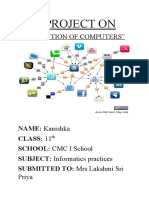 A Project On: "Evolution of Computers"