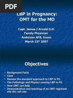 LBP in Pregnancy: OMT For The MD