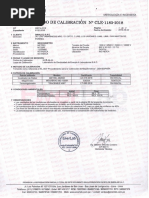 Certificado de Calibracion Metrel