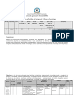 Plano Analítico Da Disciplina de Antropologia Cultural de Moçambique