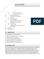 Unit 2 Organisation Theory: Structure