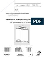 Britony Combi SE Installation Operating Manual