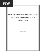 Manual For Using and Managing Data Exploitation System Vietspider