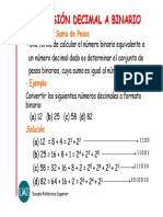 Conversion de Decimal A Binario Incluyendo Decimales