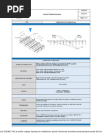 Ficha Técnica Rejillas T-100X30 de 3X3 - 8 - de 1240X1170 Mm.