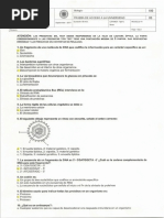 Examen Biología de La UNED (Extraordinaria de 2017)